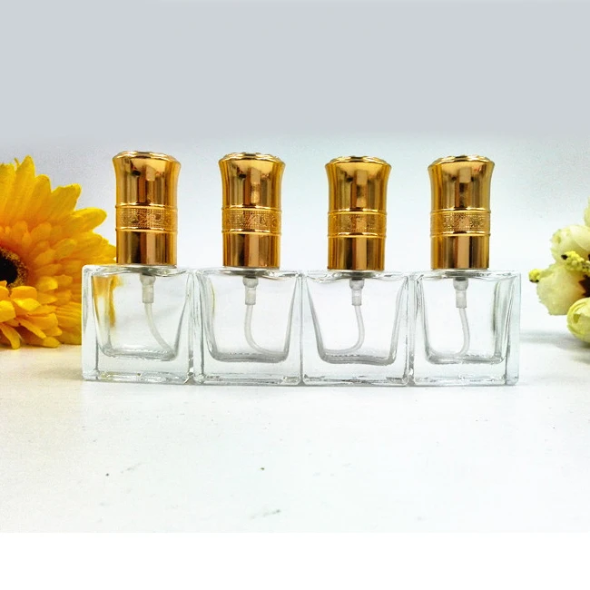 Стеклянный флакон для духов с золотыми крышками 10 мл | Красота и здоровье