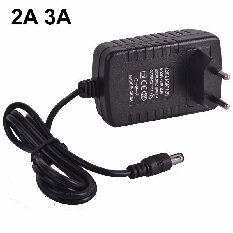 12 вольт источник питания DC12V 1A 2A 3A 5A 6A 8A 10A адаптер питания трансформатор переменного тока 110 В 220 В к DC 12 В для светодиодные ленты светильник