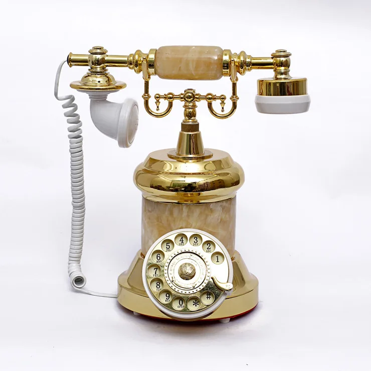 Европейские антикварные ретро антикварной телефон металл с дисковым набором