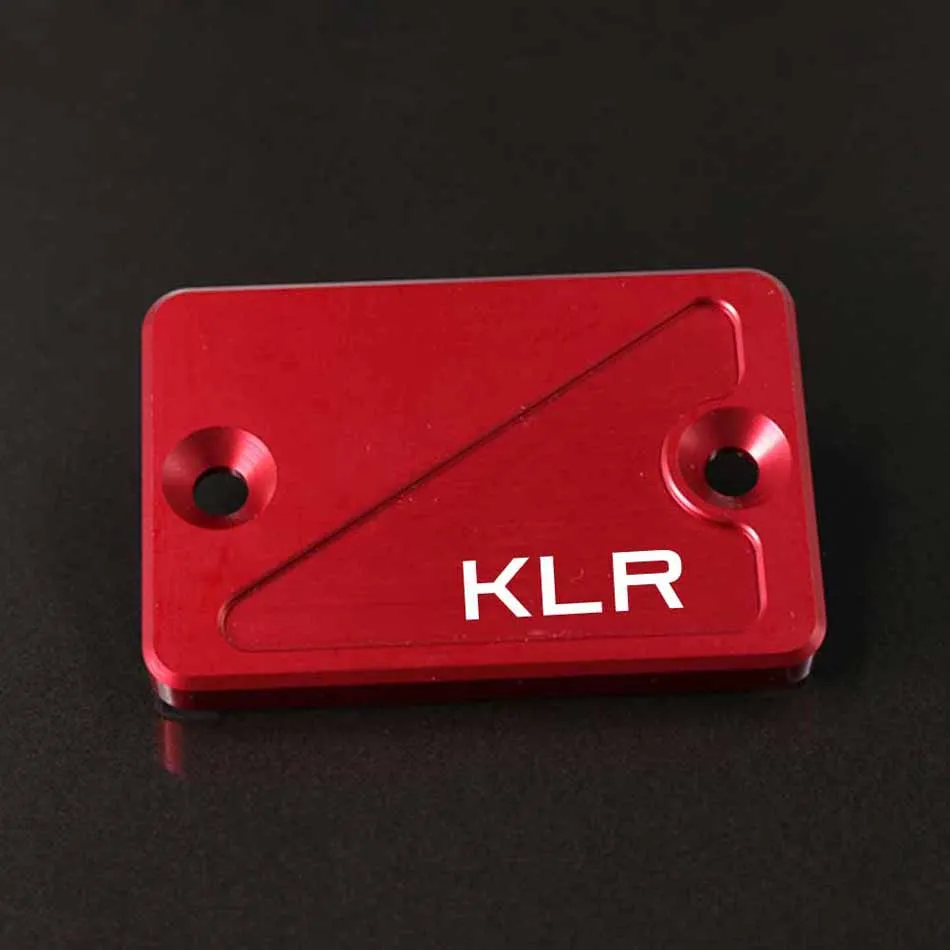

For Kawasaki KLR 250 650 KLR650 KLR250 Motorcycle Accessories Brake Clutch Cylinder Fluid Reservoir Cover Cap With Logo