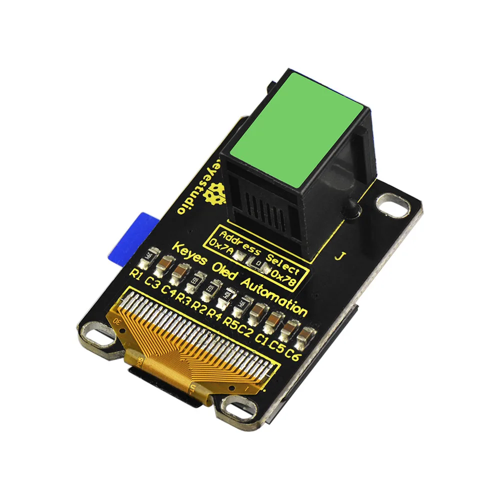 Новинка! Keyestudio RJ11 EASY plug 128x64 OLED модуль для Arduino STEAM|Аксессуары демонстрационных