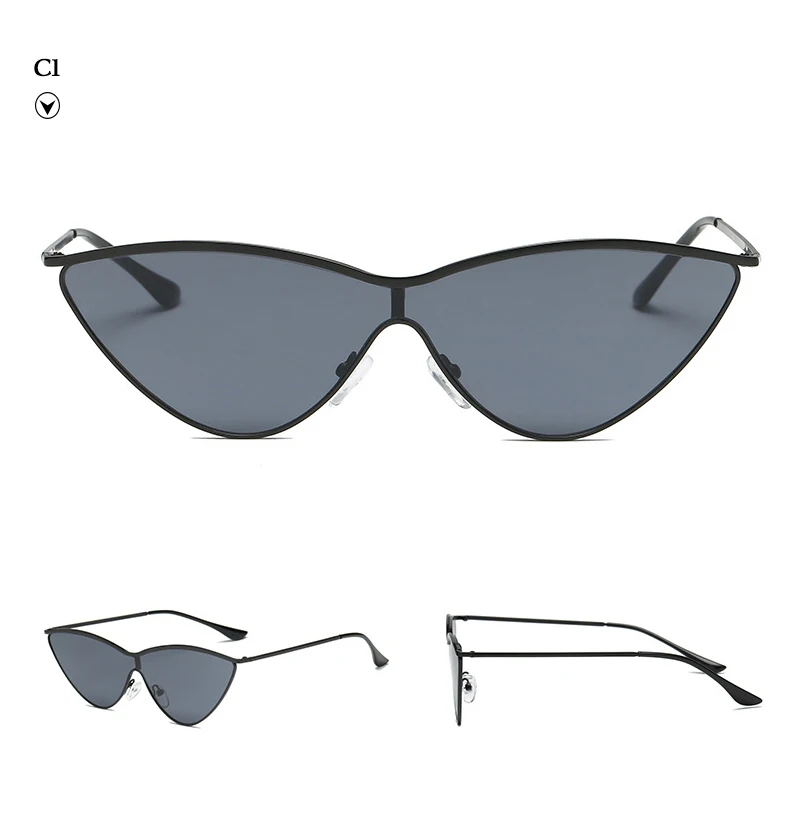 HBK Cat Eye пикантные Роскошные уличный съемок Для женщин Солнцезащитные очки для женщин золото-красный ясно, uv400 Брендовая Дизайнерская обувь модные очки