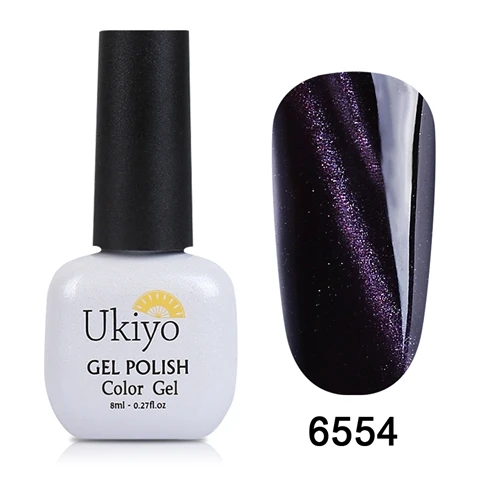 6554 Ukiyo 8 мл кошачий глаз УФ-гель для ногтей стемпинг для украшения ногтей DIY Nagellak магнитная палочка Лаки полуперманентный лак Гибридный лак - Цвет: 6554