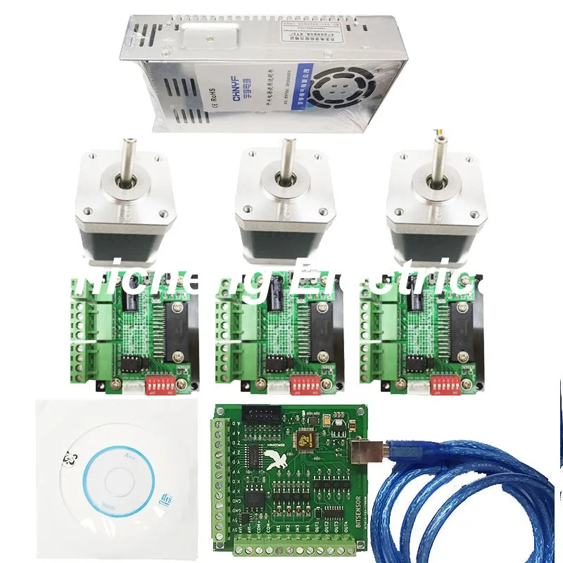 CNC mach3 USB 3 оси комплект предмета в комплекте TB6560 Драйвер + контроллер шагового