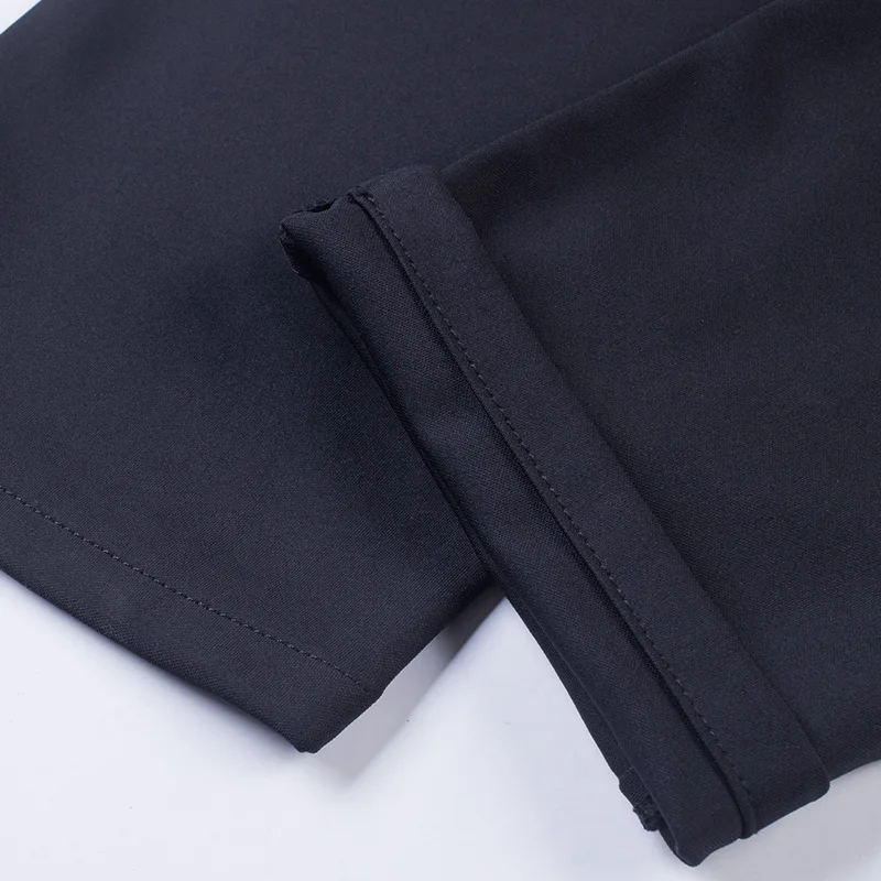 2018 Модные осенние зимние повседневные обтягивающие мужские брюки подходят для