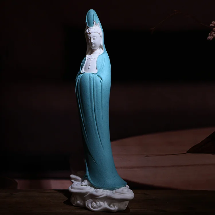 Guanyin Будда Бодхисаттва украшения Керамические изделия для гостиной дома