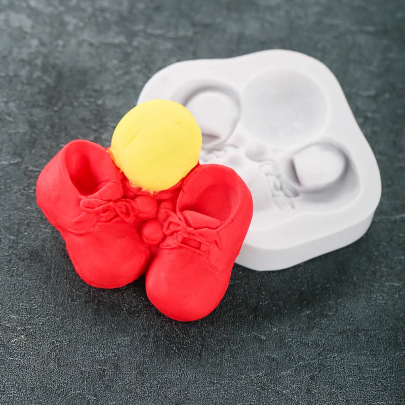 Милые туфли шапки и перчатки силиконовая форма помадка для украшения торта Форма