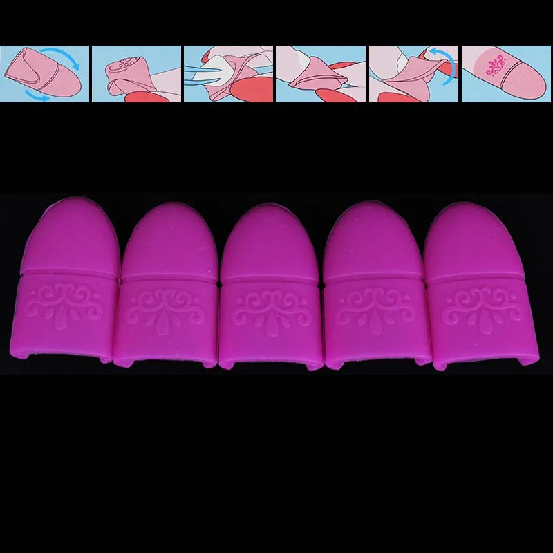 5 шт. силиконовый гель для ногтей отмачиваемый УФ-гель удаления лака оберточная