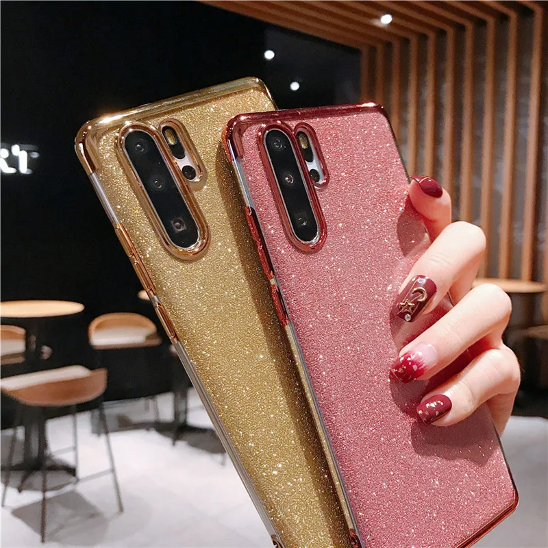 Мягкий блестящий чехол для huawei Honor 8A 8X Max 9 10 10i 20i Lite 20 Pro Nova 4 3 3i Y7 P Smart Z 2019 прозрачный
