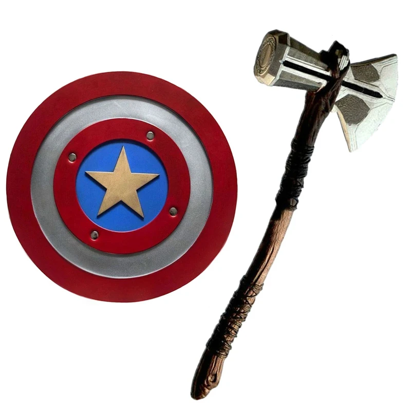 Топор Stormbreaker конечная игра супергерой щит Косплей Маска Стив Роджерс молоток
