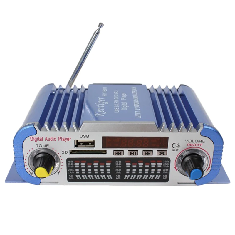 Kentiger HY 601 цифровой Hi Fi Авто Стерео усилитель мощности USB SD плеер Dac|MP3-плееры| |