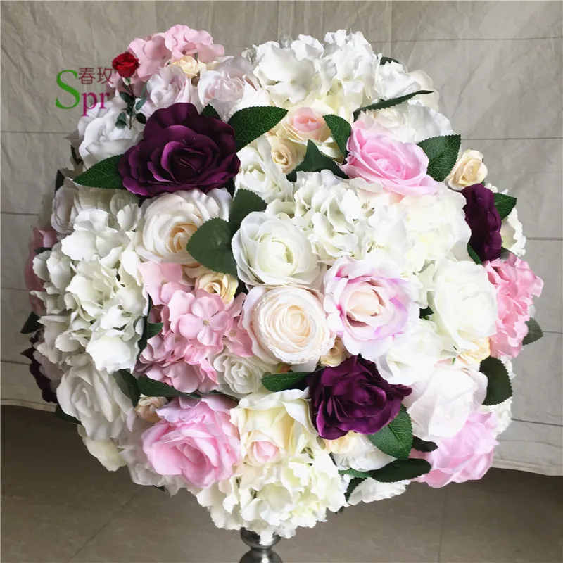 

SPR DIY Artificial Magnolia Rose Flower Runner Decoration Centerpieces Reception Wedding Table Garland