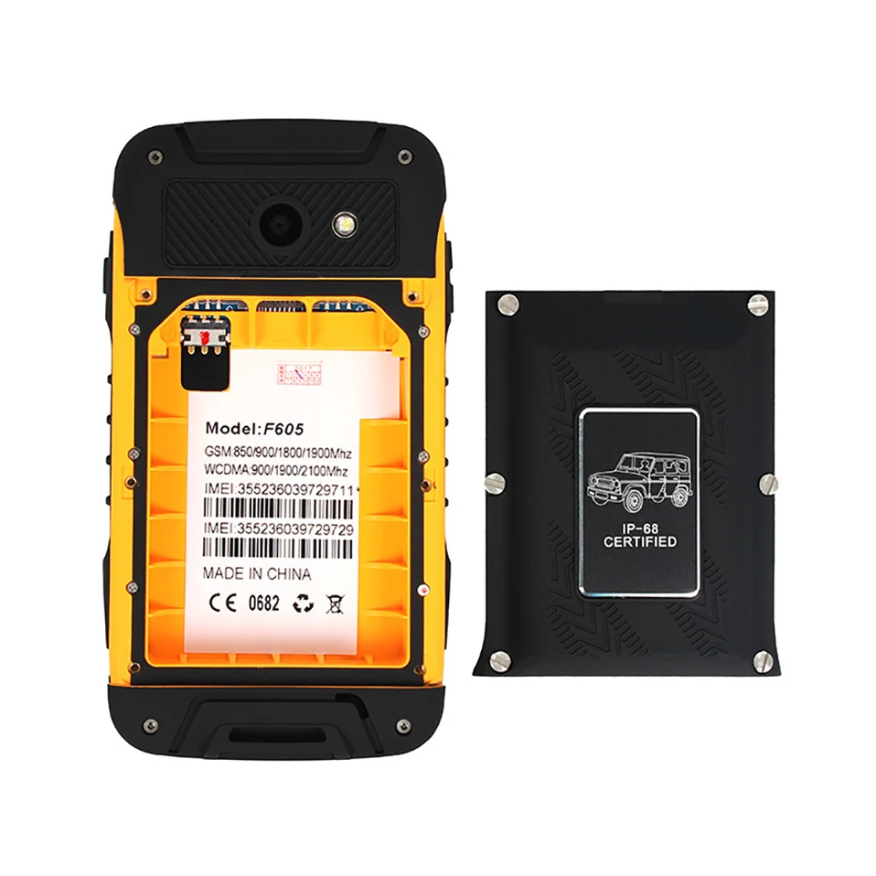 Прочный Cectdigi F605 разблокирована оригинальный смартфон Android 4 MTK6572 двухъядерный 3g