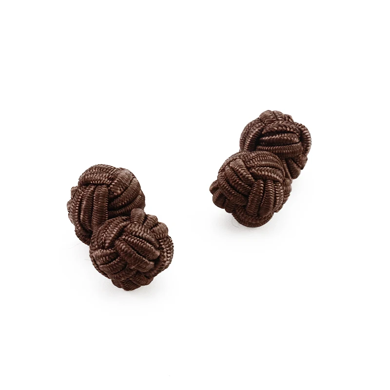 Mdiger запонки Шелковый узелок высококлассный мужской классический двойной