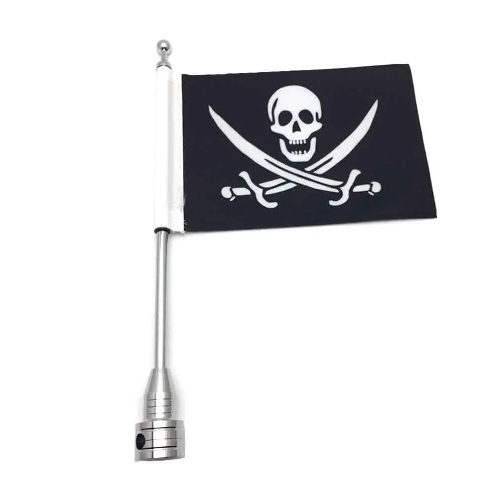 Мотоциклетный задний боковой кронштейн багажная стойка вертикальный флаг