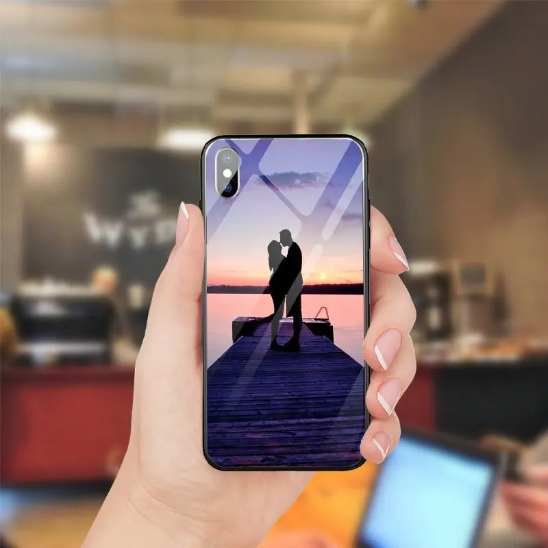 ПК ТПУ закаленное Стекло мобильного телефона чехлы Сумки для Iphone 5 5s se X XR XS Max 10 7 6 6s