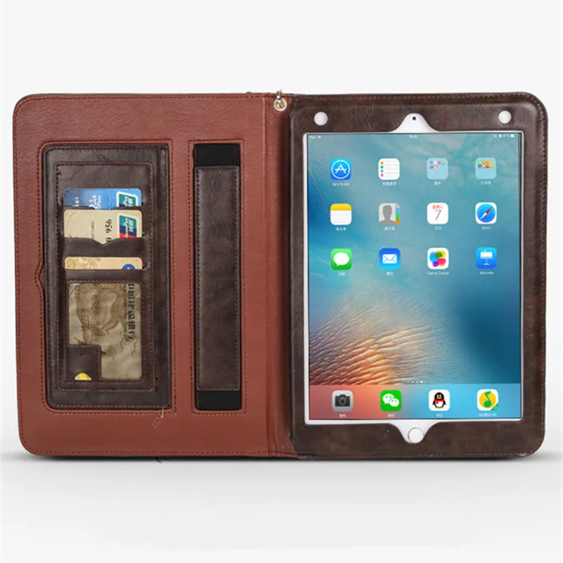 Hmsunrise для Apple iPad mini 4 руки ремень держатель мягкий кожаный чехол с функцией