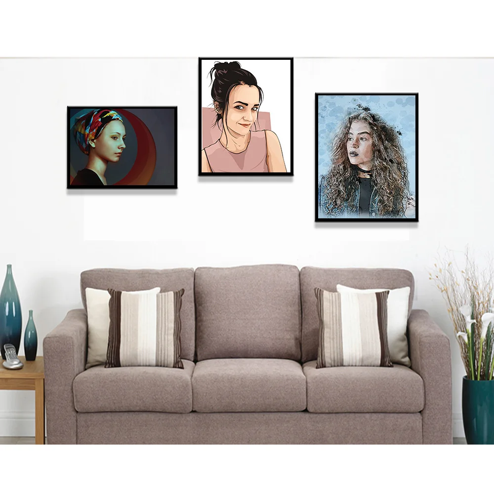 Современные поп художественные плакаты и принты настенная живопись на холсте