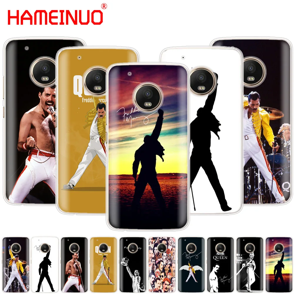 HAMEINUO Freddie Mercury Queen band чехол для телефона Motorola Moto X4 C G6 G5 G5S G4 Z2 Z3 PLAY PLUS|Бамперы| |