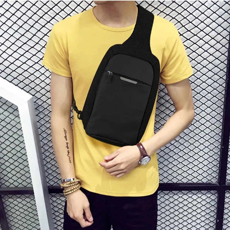 

Multifunctional Men Chest Bag Mini Lightweight Chest Bags Crossbody Single Shoulder Bag For Men Sports 26*16*9CM