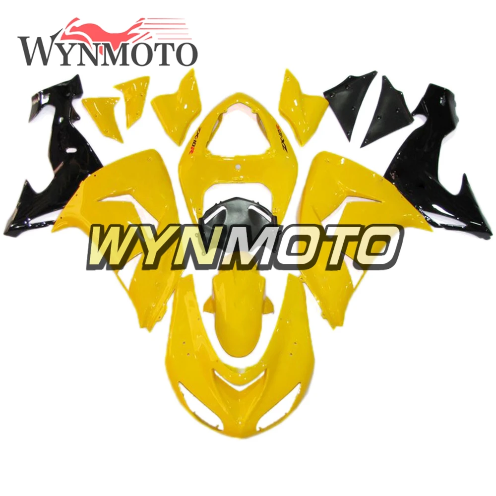 

Полный обтекатель ABS для Kawasaki ZX-10R ZX10R 2006 2007 мотоциклетные обтекатели, желтые и черные обтекатели