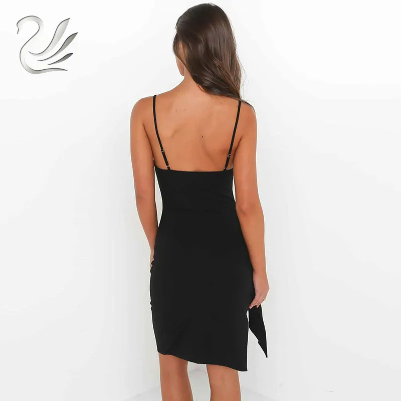 Сексуальное облегающее Бандажное вечернее платье с разрезом по бокам на тонких