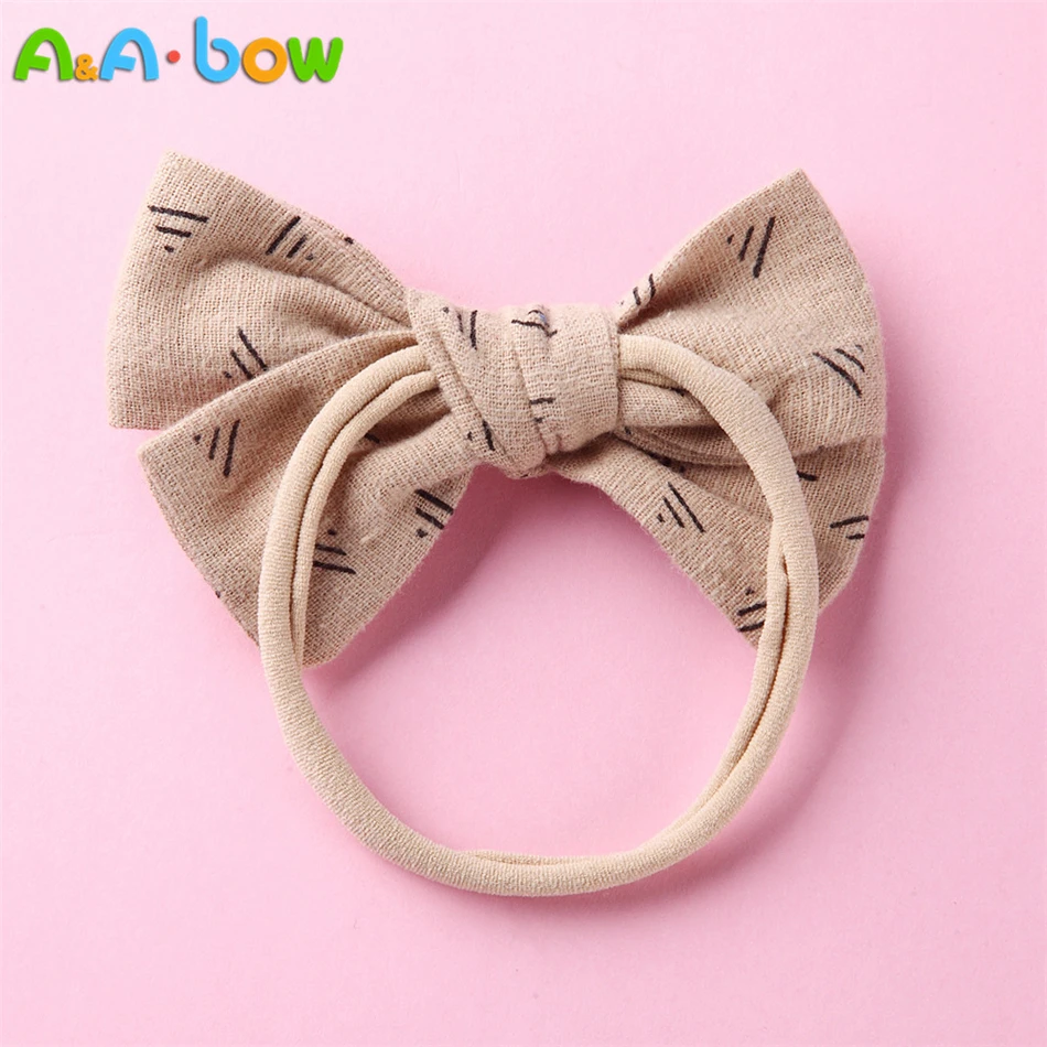 1 шт. детские тканевые заколки для волос с бантом или повязки на голову эластичная