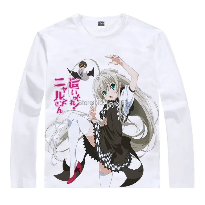 2015 Nyaruko футболка для ползания с любовью костюмы косплея мужские футболки из