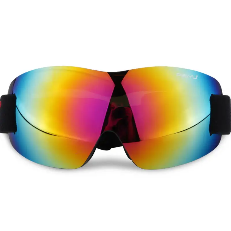 red Детские сноубордические лыжные очки Monolayer зимние очки Google Skibrille для мальчиков и девочек лыжные защитные очки для верховой езды на открытом воздухе - Цвет: red