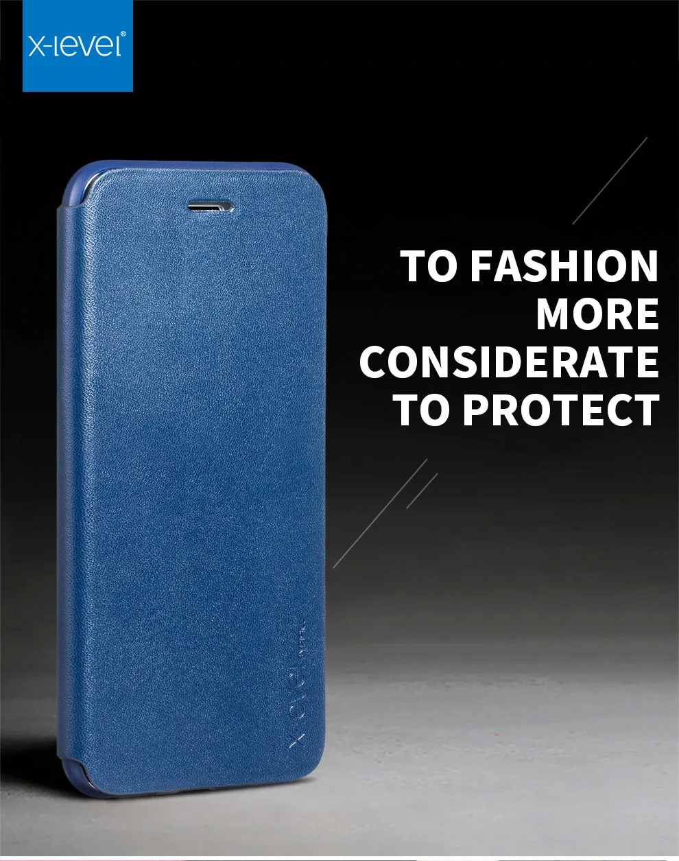 Деловые Чехлы X-Level из искусственной кожи для iPhone 8 чехол 6 7 X роскошный