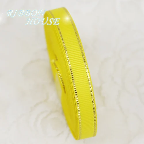 yellow Новинка(2 метра/рулон) 3/" 1,2 см двойная Пномпень лента DIY атласные ленты подарочная упаковка Рождественские Свадебные украшения - Цвет: yellow