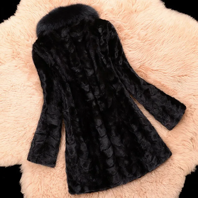 Горячая Распродажа зимнее пальто из искусственного меха с длинным рукавом
