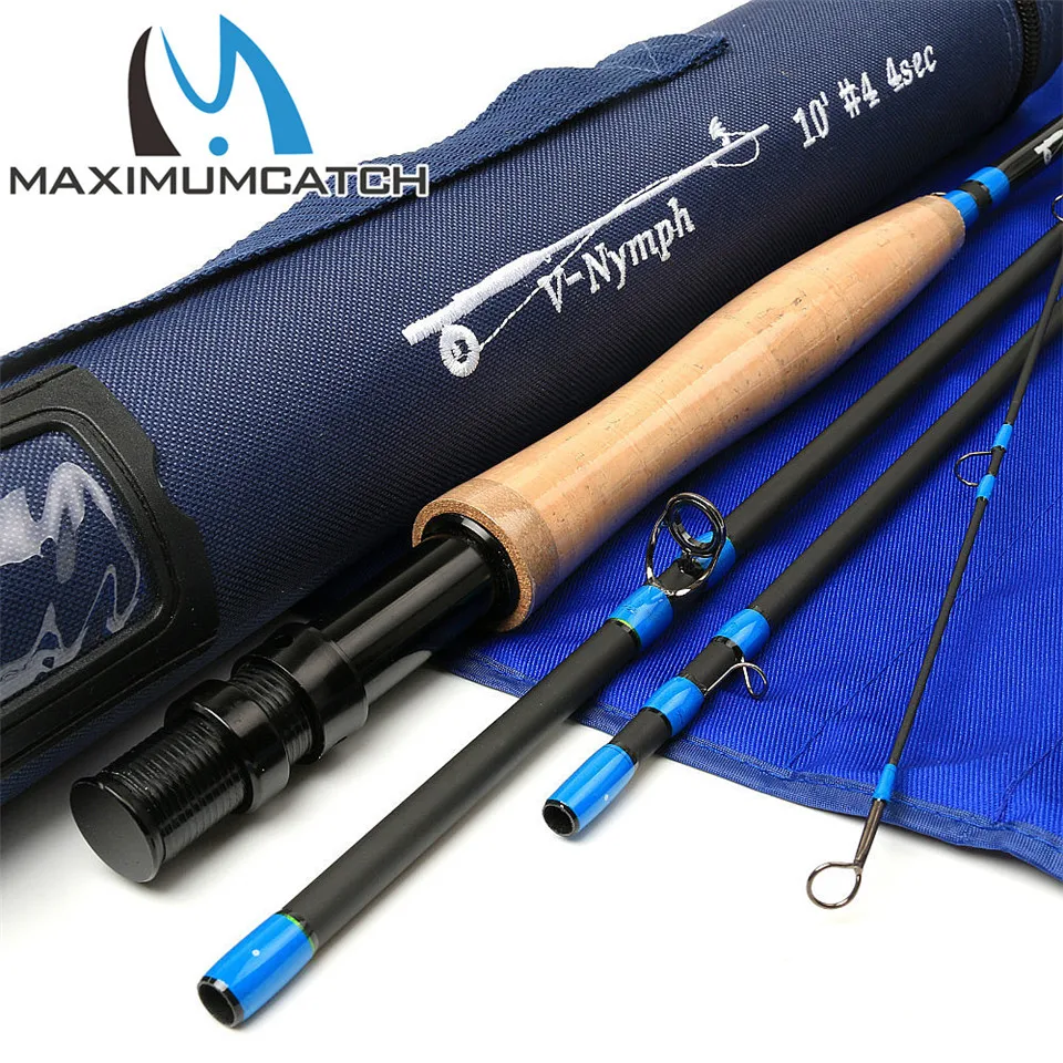 Удочка Maximumcatch 10FT 11FT 2/3/4WT 4Sec Nymph Fly IM10 из графитового углеволокна быстроходная с