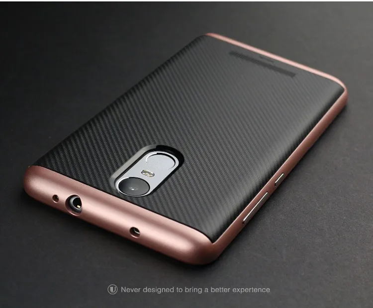 Чехол для Xiaomi Redmi Note 3 Гибридный двухслойный чехол из ТПУ и поликарбоната с рамкой