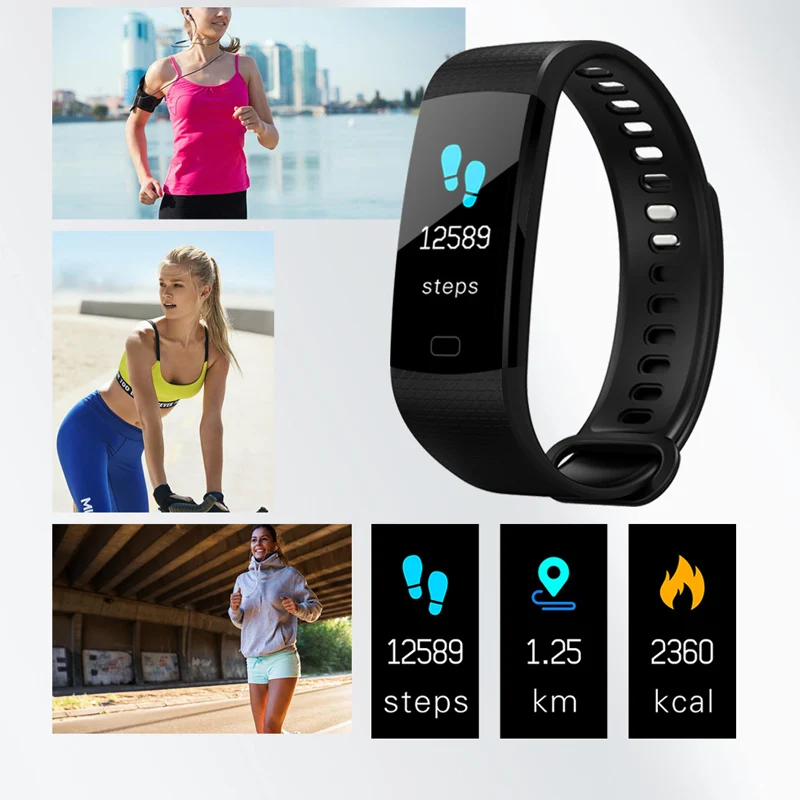 Smart Водонепроницаемый часы Цвет Экран браслет Heart Rate спортивной деятельности
