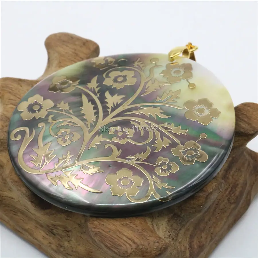 51 мм натуральные аксессуары разноцветные подвески с ракушками из абалона