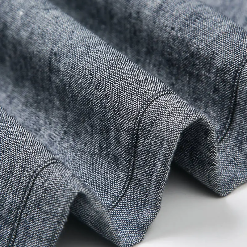 Брюки мужские повседневные без маркировки облегающие льняные прямые штаны