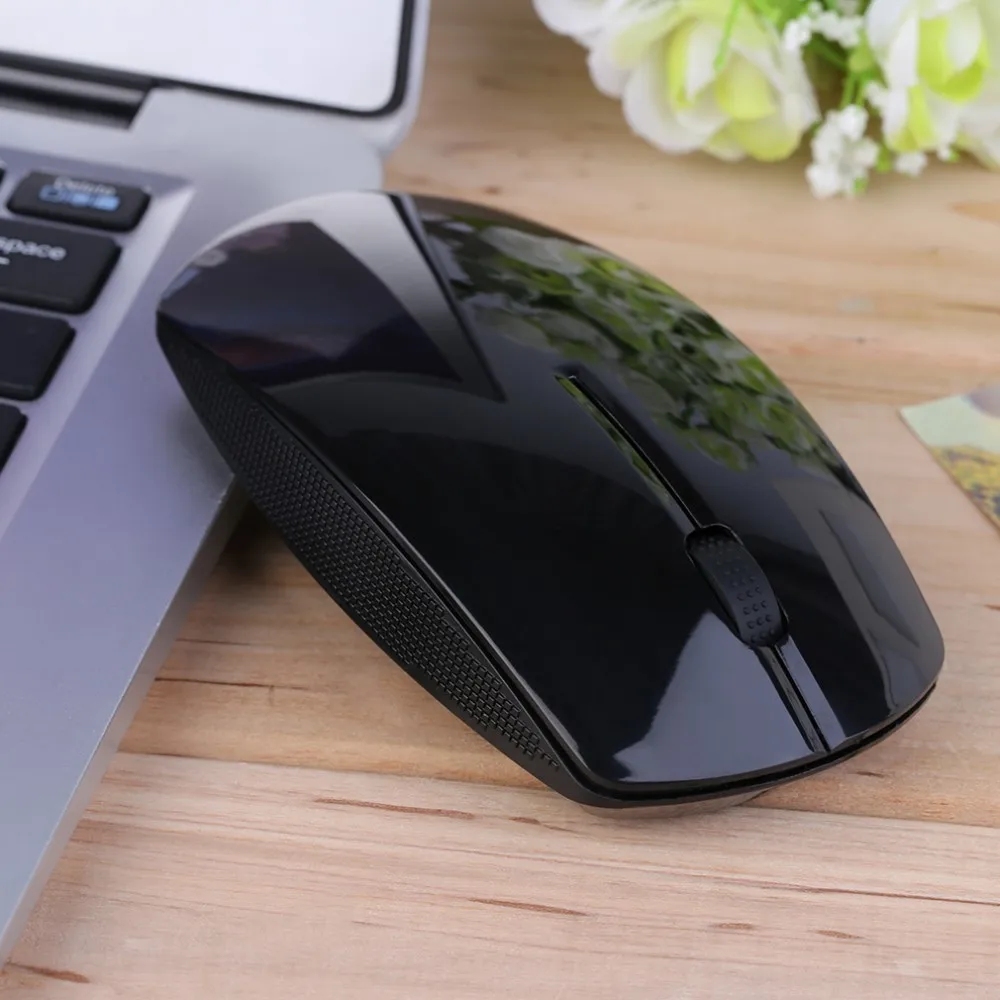 Горячая 2,4G Wifi мышь USB Беспроводная и мышь 10 м рабочее расстояние, Супер тонкая мышь rato для ПК ноутбука mause
