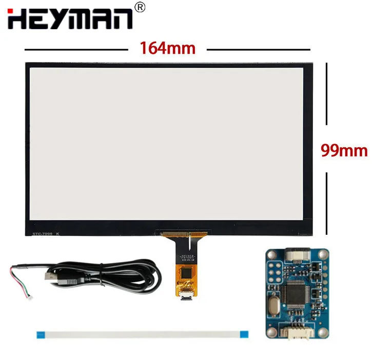 7 дюймов совместимому с HDMI Экран ЖК дисплей Дисплей + емкостный сенсорный экран