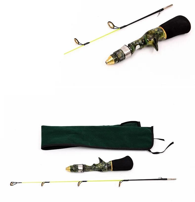 LEO камуфляжная пушка удочка для подледной рыбалки композитная твердая легкая
