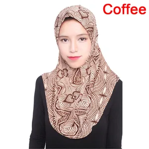 1 шт. женский черный ниндзя платок шапки мгновенный головной платок мусульманский хиджаб исламский тюрбан-Джерси полное покрытие внутреннее покрытие 72*72 см