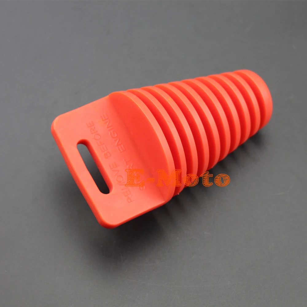 Красный глушитель выхлопной трубы заглушка для мытья ДЛЯ CRF YZF WRF KXF KLX RMZ RMX DRZ