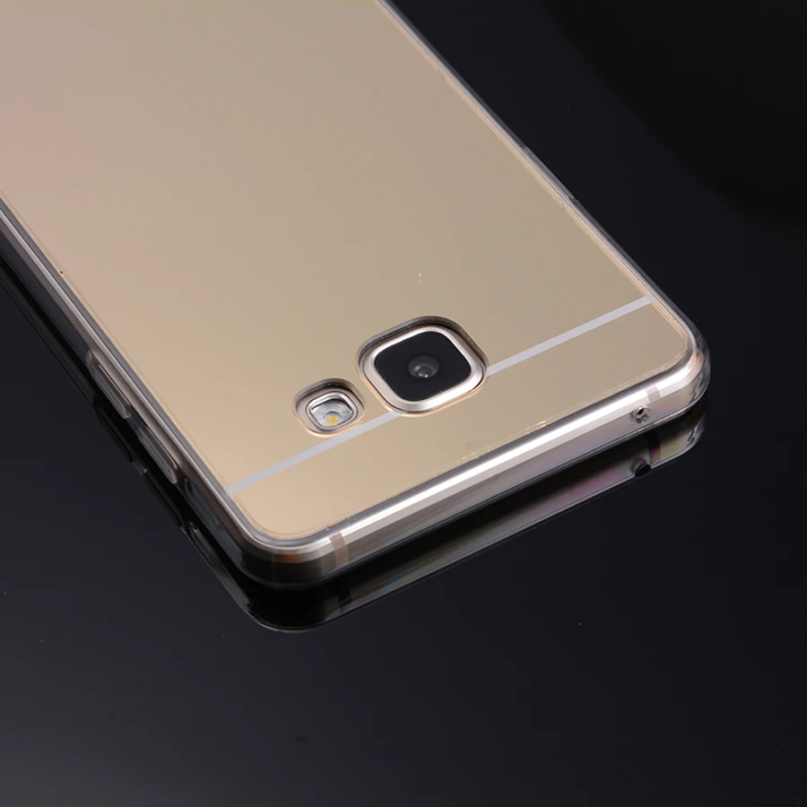 Телефонные чехлы для Samsung Galaxy A5 2016 чехол с зеркальной поверхностью мягкая Задняя
