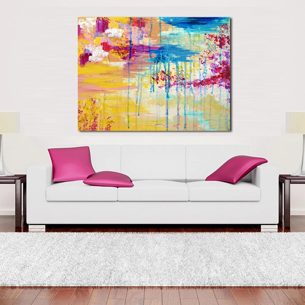 JQHYART абстрактное облако домашний декор холст печать картина Картина Настенная