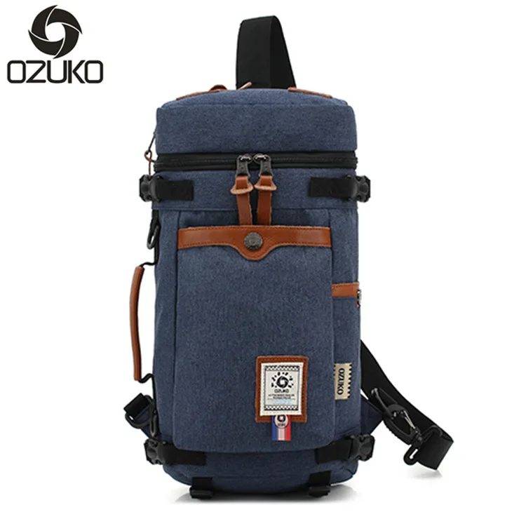 Ozuko Новые многофункциональные унисекс сумки на одно плечо Мужская креативная