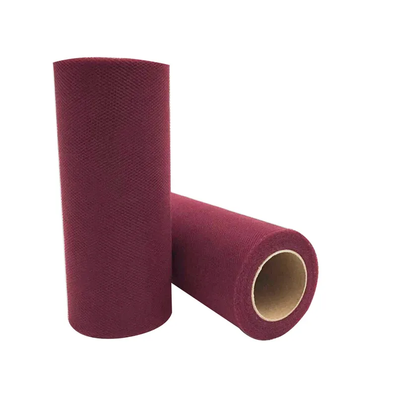 C18 Wine Red Рулон тюля 15 см X 22 м, рулон из жесткой пряжи и органзы в сетку, рулон «катушка» для свадьбы, дня рождения, вечеринки, для детей, украшения для душа, вечерние принадлежности, 7z - Цвет: C18 Wine Red
