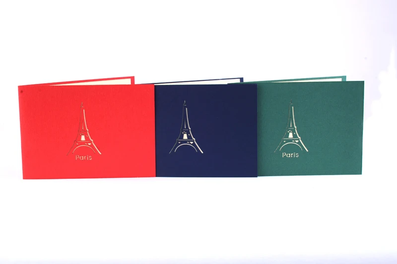 Эйфелева башня ла в поп ап поздравительная открытка/ручная работа Франция
