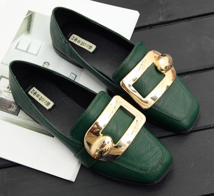 flats with bows spring new Female shallow mouth side buckle belt casual shoes woman flat 2017 | Обувь