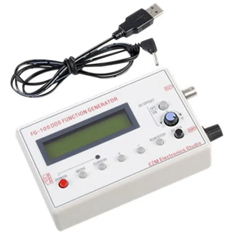 Совершенно новый FG-100 DDS функция генератор сигналов счетчик частоты 1 Гц-500 кГц |