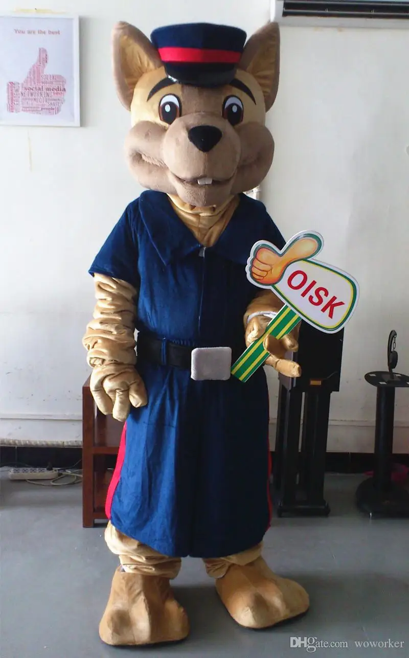 Ohlees индивидуальный костюм полицейского медведя талисмана на Хэллоуин Рождество